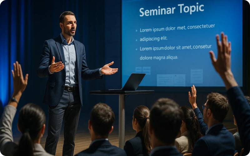 انتخاب سخنران برای سمینار