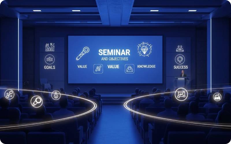 تبلیغات برای سمینار