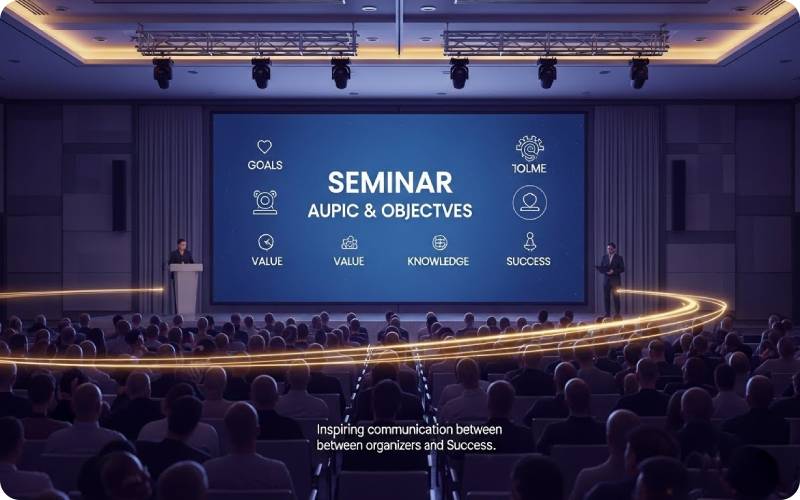 تبلیغات برای سمینار
